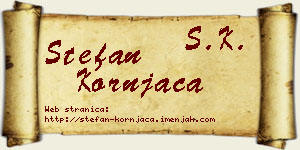 Stefan Kornjača vizit kartica